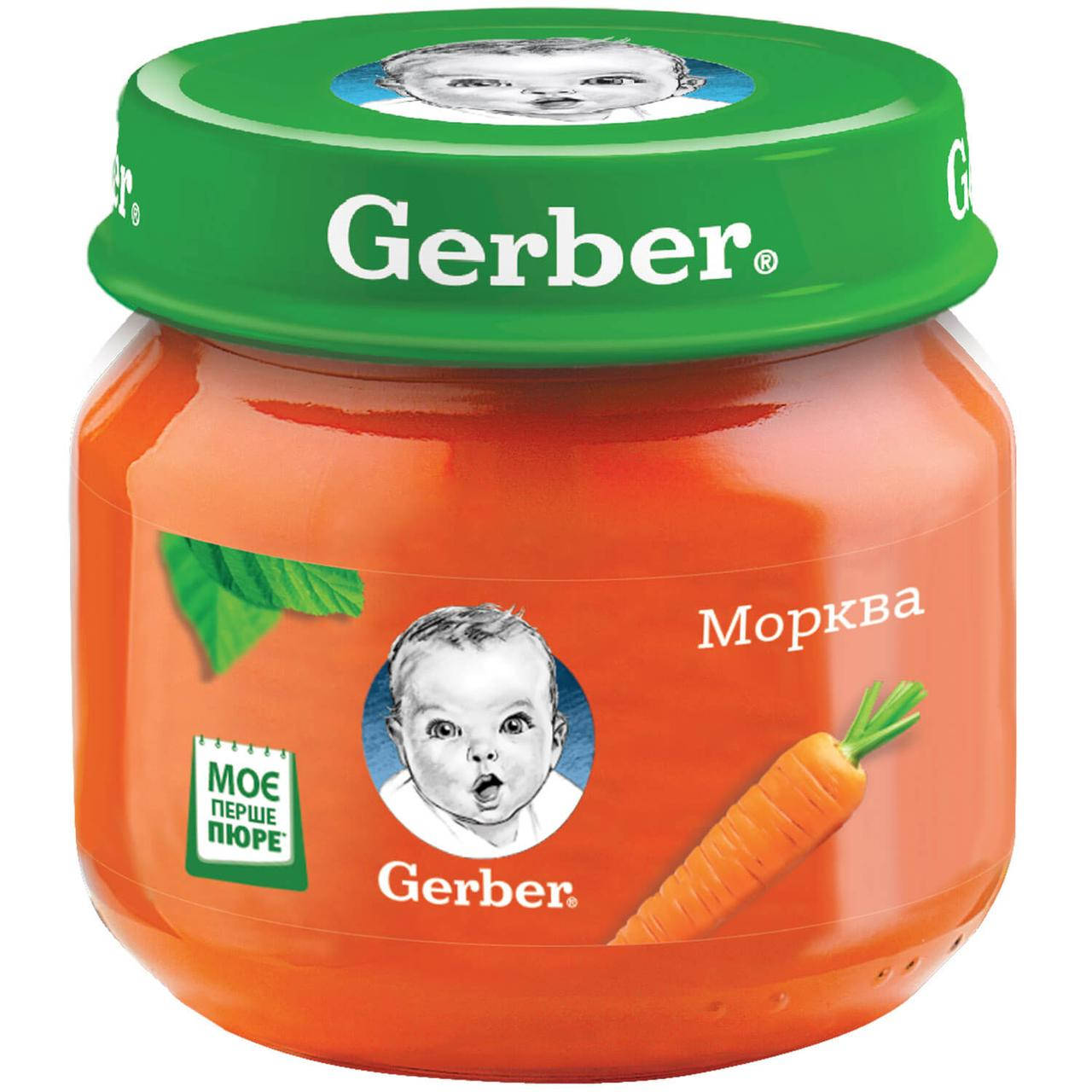

Овощное пюре Gerber (Гербер) 80г Морква