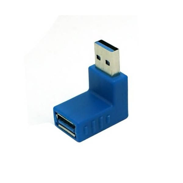

Перехідник обладнання USB3.0 A M/F Lucom адаптер кутовий 90швверх Up Синий(62.04.0304)