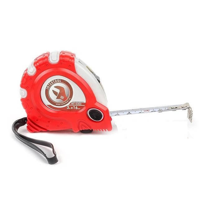 

Рулетка с металлическим полотном 3 м x 16 мм "Супер Магнит" blister Intertool MT-0303