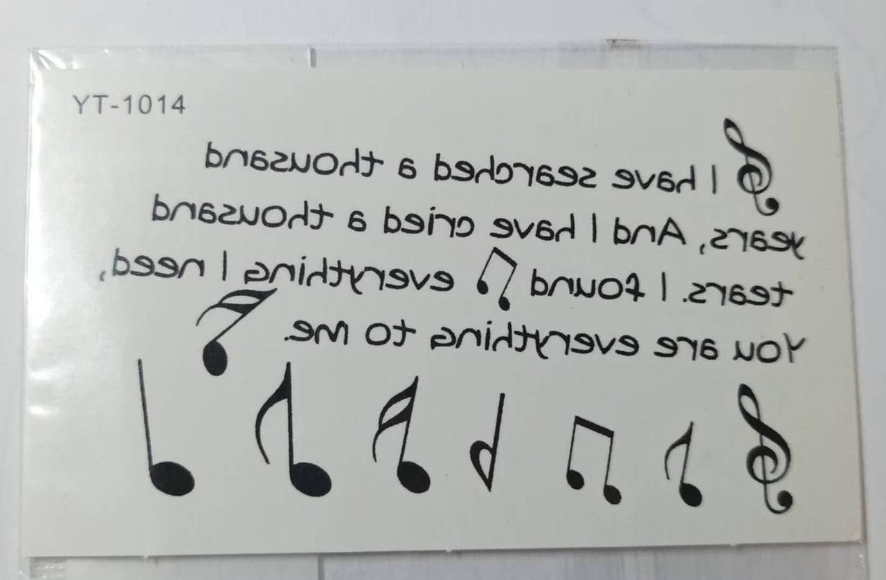 

Временное тату