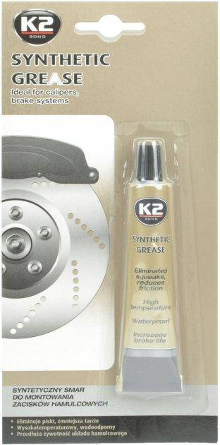 

Смазка тормозных суппортов K2 BOND SYNTHETIC GREASE, 18 мл