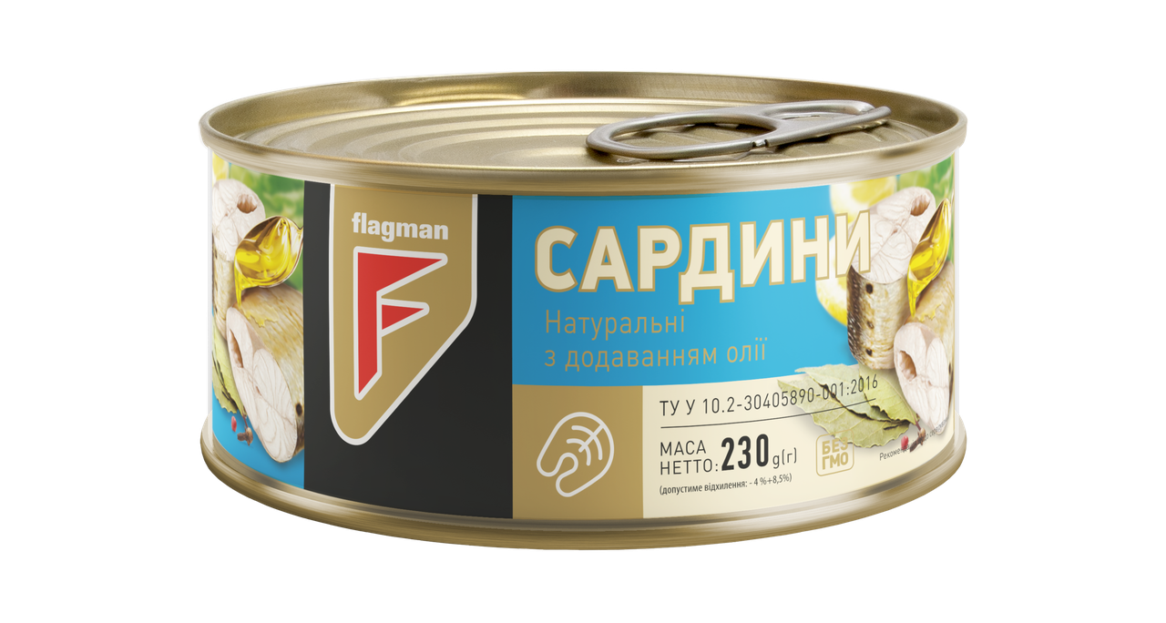 

Сардина натуральная 230 грамм