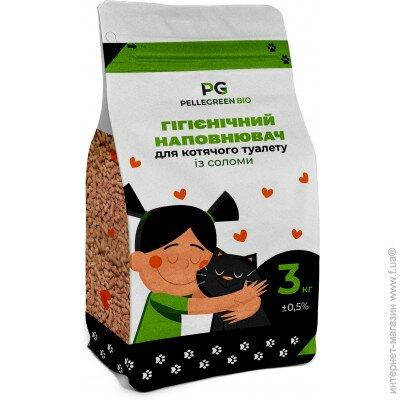 

Pellegreen Bio пелегрин Наполнитель для кошачьего туалета из соломы 3 кг