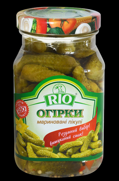 

Огурцы маринованные Пикули Рио 255г./150 г
