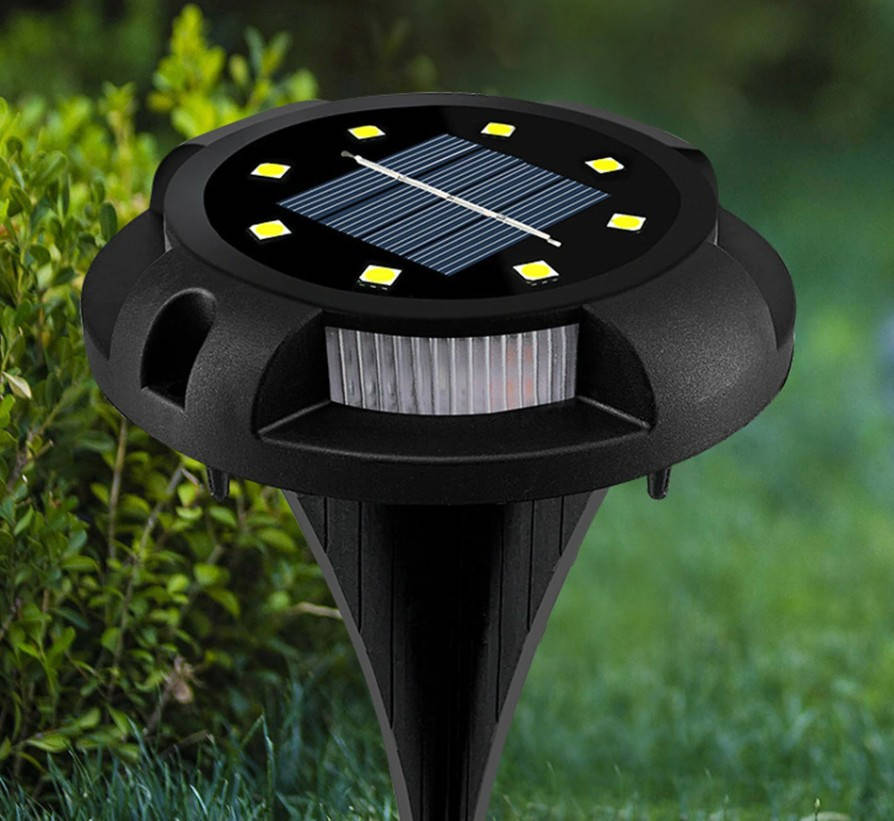 

Садовый Уличный фонарь на солнечной батарее LED8+4 D11см