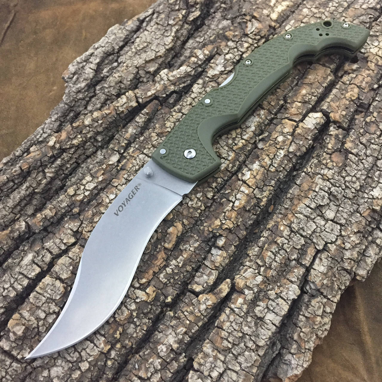 

Нож Cold Steel Voyager XL Vaquero china Olive, Оливковый