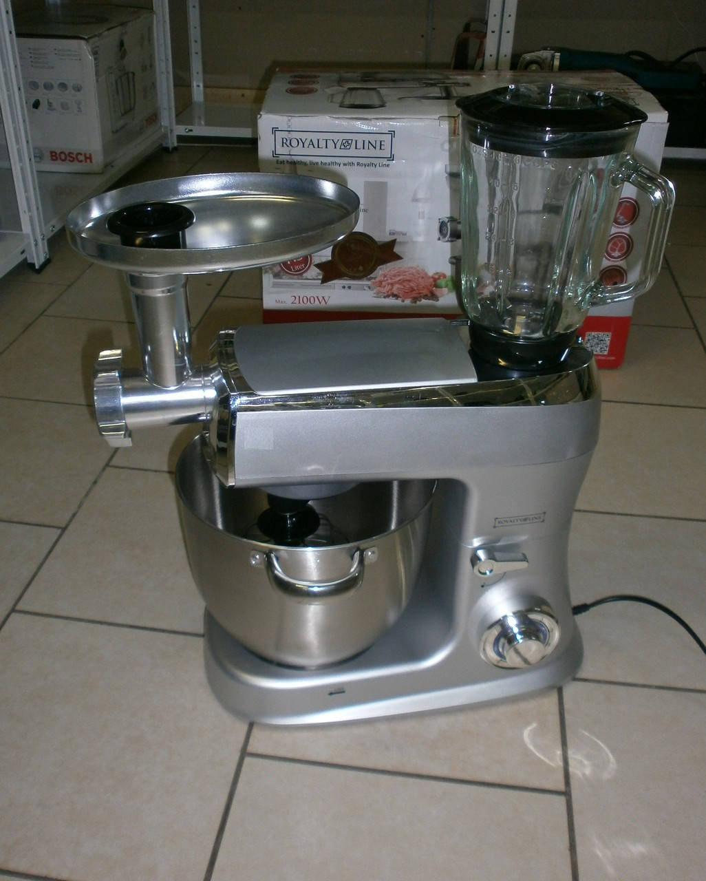 

Новый немецкий кухонный комбайн с блендером и мясорубкой Royalty Line PKM-2100BG из Германии с гарантией