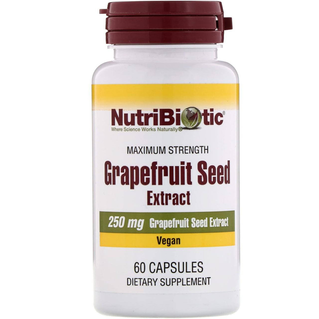 

NutriBiotic Grapefruit Seed Extract 250 mg 60 капсул