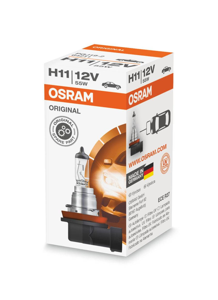 

Автомобильная лампа OSRAM ORIGINAL H11 12V 55W 64211