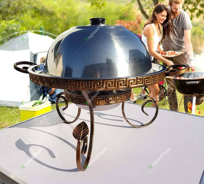 

Подставка для подогрева мяса шашлыка "Фараон" 36см