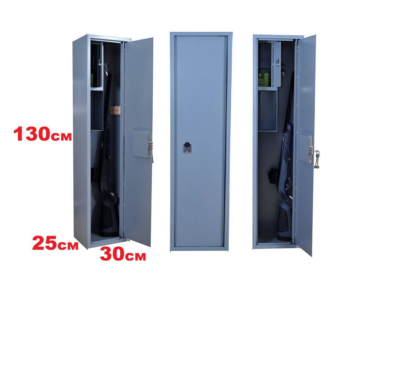 

Оружейный сейф на 3 ружья, сейф для оружия, сейф для ружья, ружей, сейф для хранения оружия от производителя, Коричневый