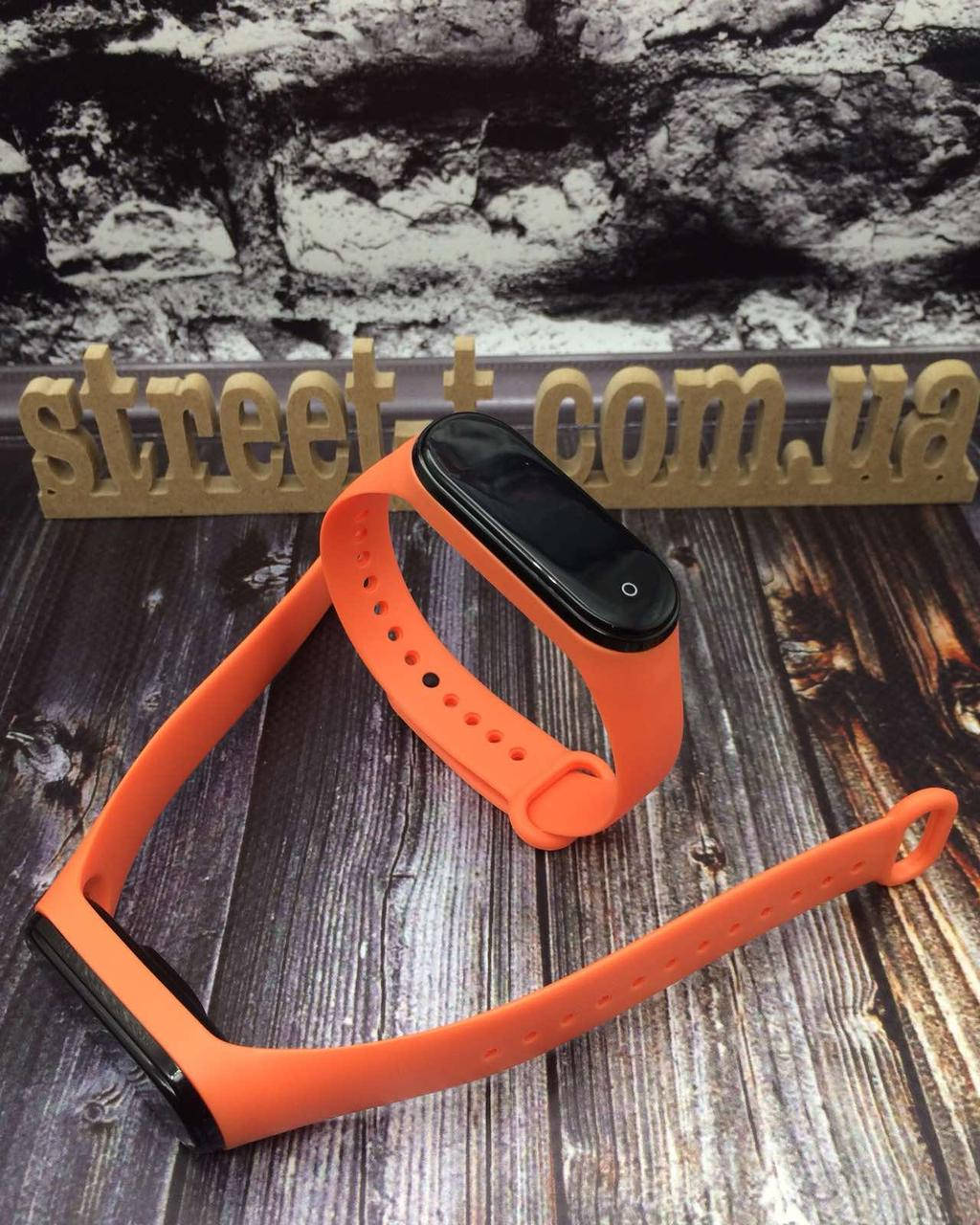 

Ремешок на mi band 4 браслеты для фитнес трекера Xiaomi Mi 3 Original Design различные цвета Оранжевый