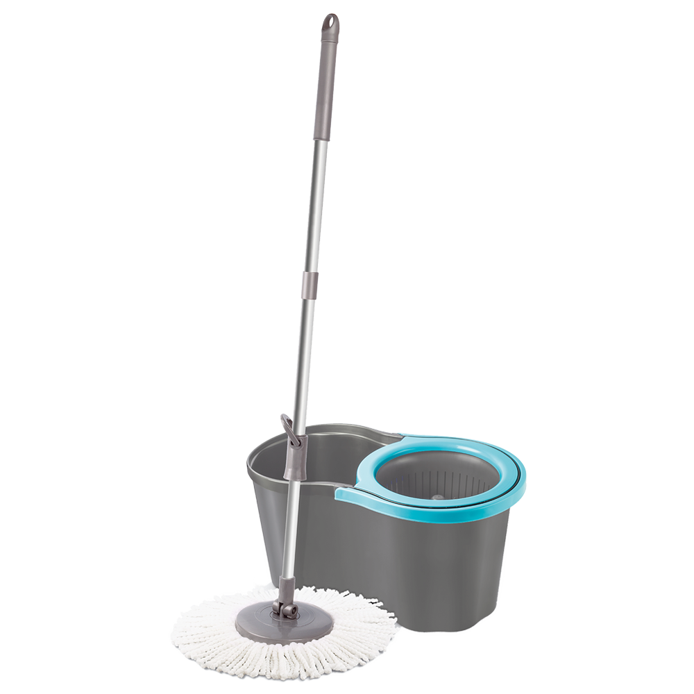 

Набор для уборки Planet Spin Mop Joy 16 л серый - синий