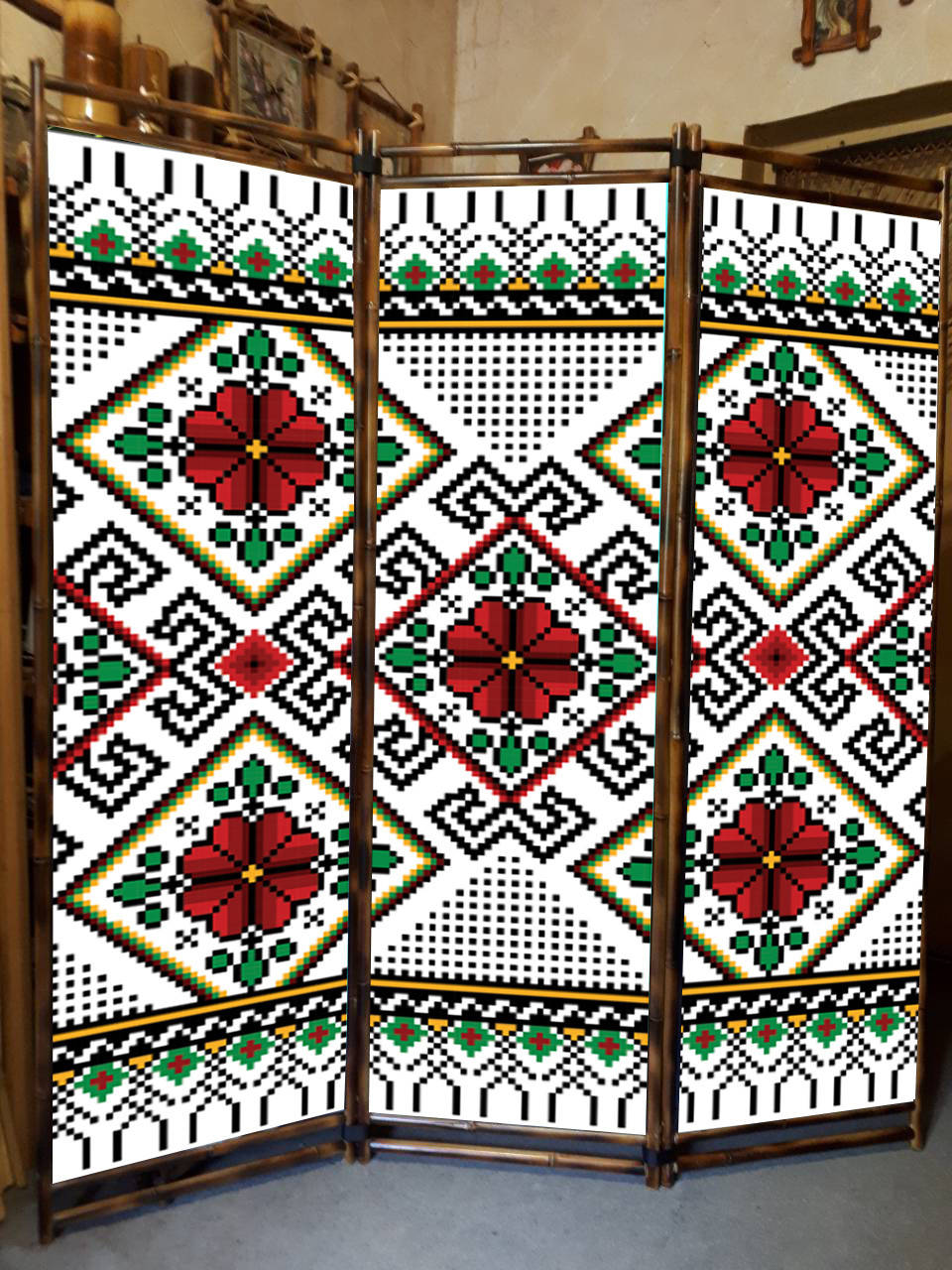 

Ширма для кiмнати "Вишиванка "170х150см