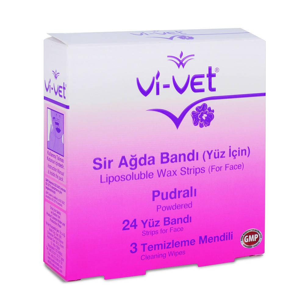

Набор восковых полосок для депиляции лица с тальком Vi-Vet, 24/3 шт.