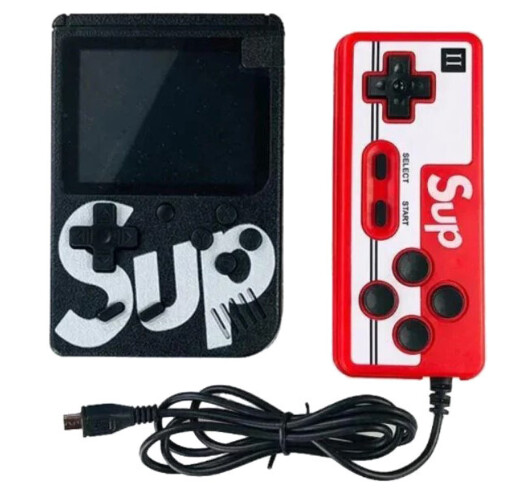 

Портативная приставка Retro FC Game Box Sup 400in1 Plus Черный + джойстик