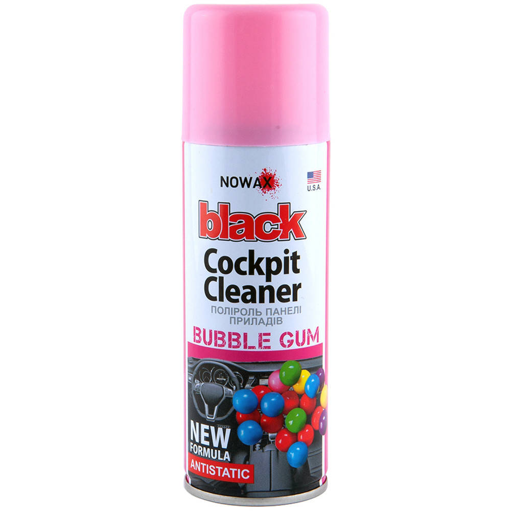

Полироль торпеды Nowax Black Cockpit Cleaner - Жвачка 450мл NX 00459