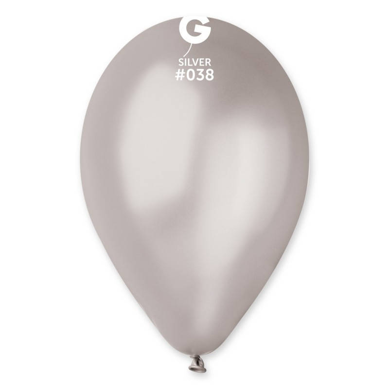 

Воздушные шары СЕРЕБРО металлик 12 "(30см) GEMAR 038, Синий