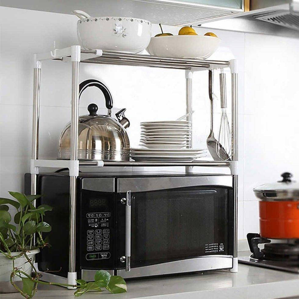 

Полка органайзер для микроволновки MICROWAVE, Белый