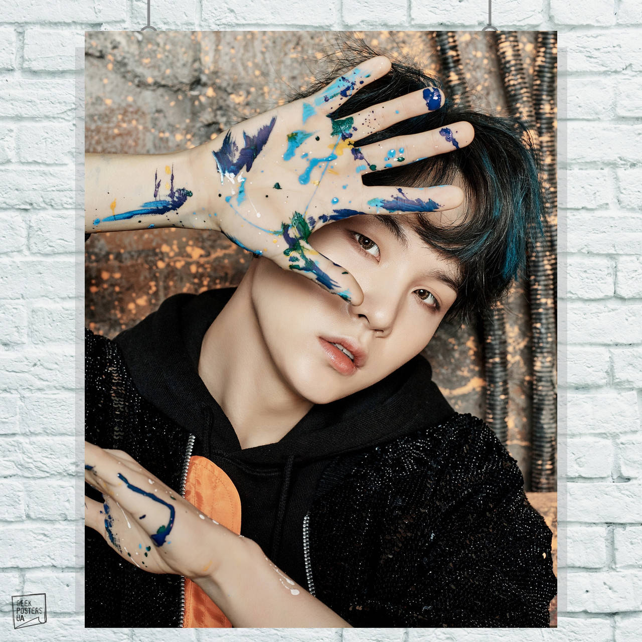 

Постер Мин Юнги, Suga, Min Yoongi, Bangtan Boys, BTS, Beyond The Scene. Размер 60x48см (A2). Глянцевая бумага