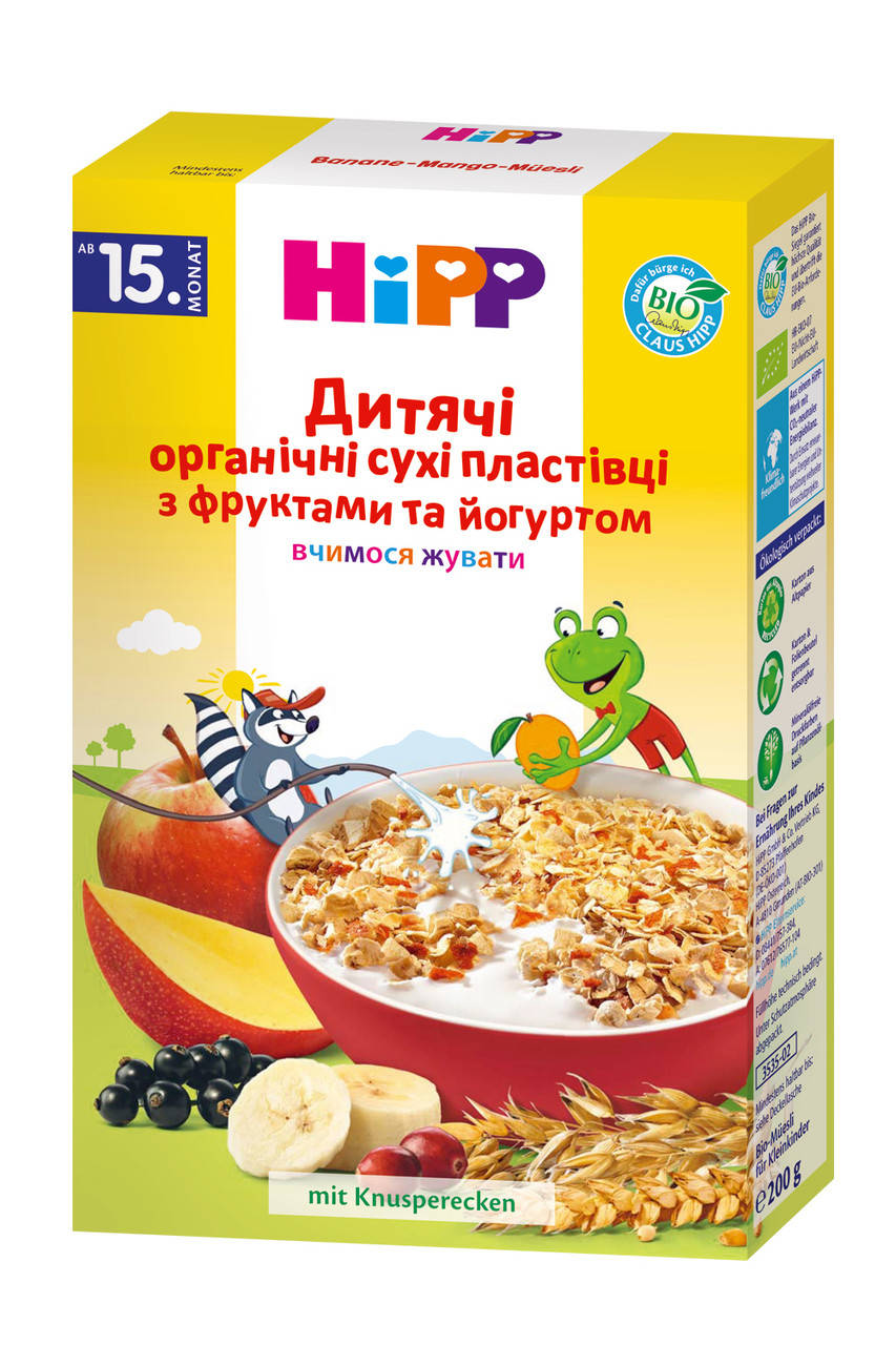 

Хлопья HiPP с фруктами, 200г