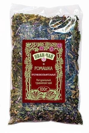 

Фиточай Иван-чай + ромашка (противовоспалительный) , 100г Иван-Чай