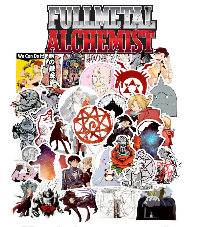 

Наклейки Стальной Алхимик / "Fullmetal Alchemist" 25штук