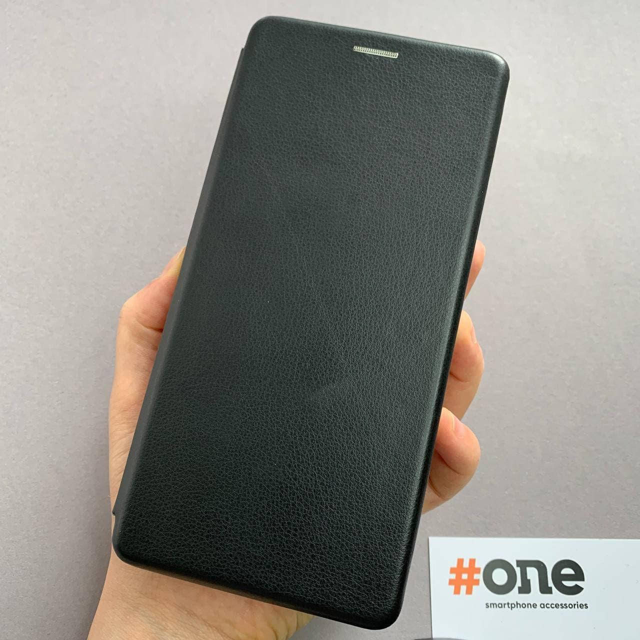 

Чехол книга для Samsung Galaxy A72 с эко кожи с подставкой магнитом книжка на телефон самсунг а72 черная STN, Черный