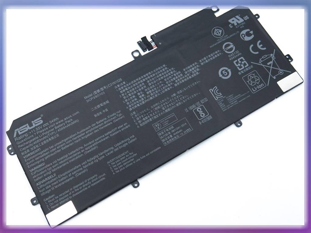 

Батарея C31N1528 для ASUS UX360, UX360C, UX360CA, UX360UA (11.55V 4545mAh 54Wh) ORIGINAL