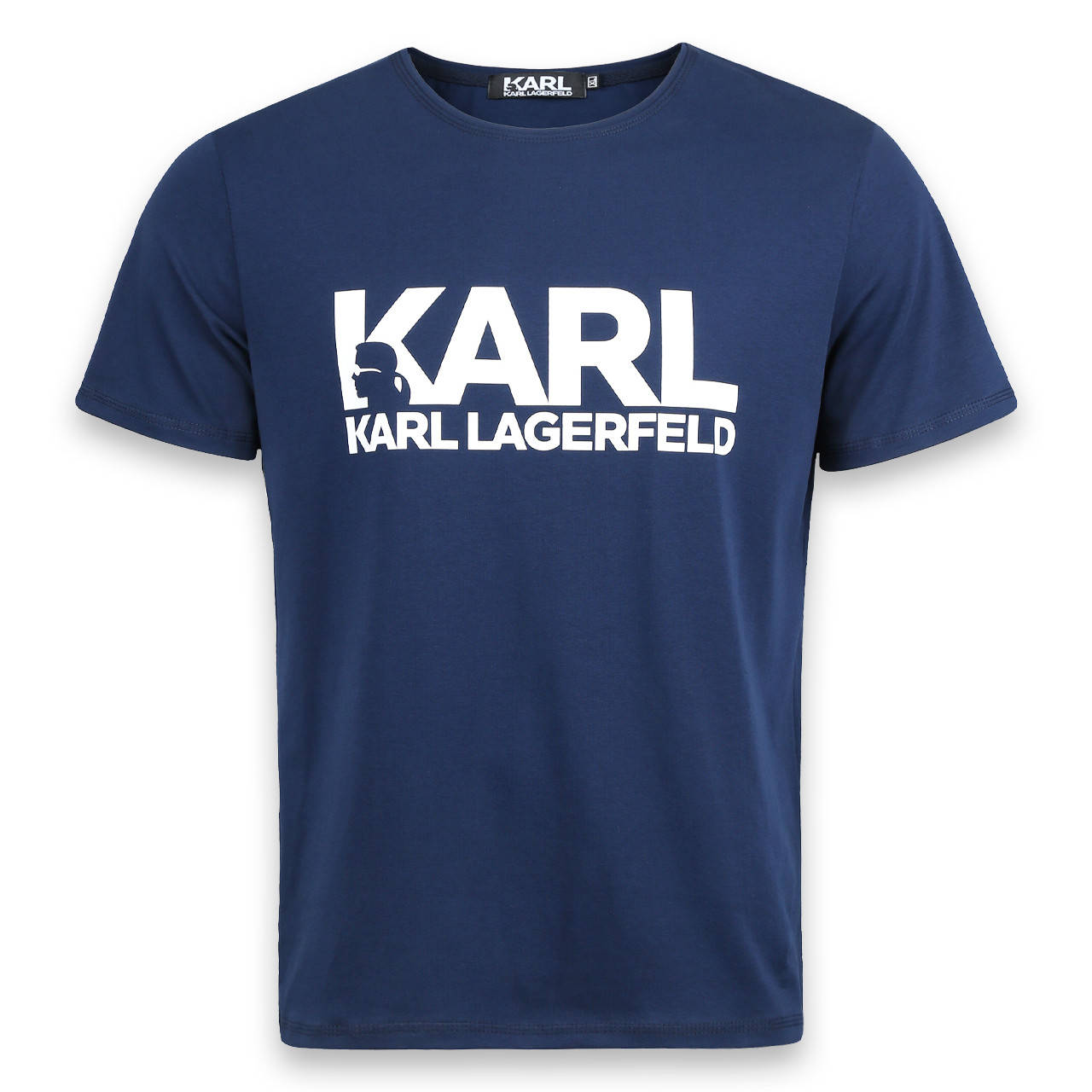 

Футболка мужская т синяя KARL LAGERFELD с принтом №1 Ф-10 DBLU XL(Р) 20-838-020