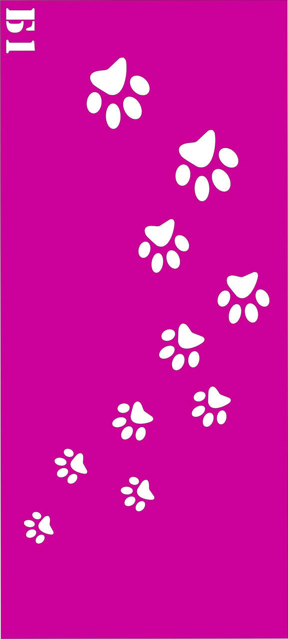 

Трафарет Лапки для био-тату хной, блеск тату Boni Kasel № Б1