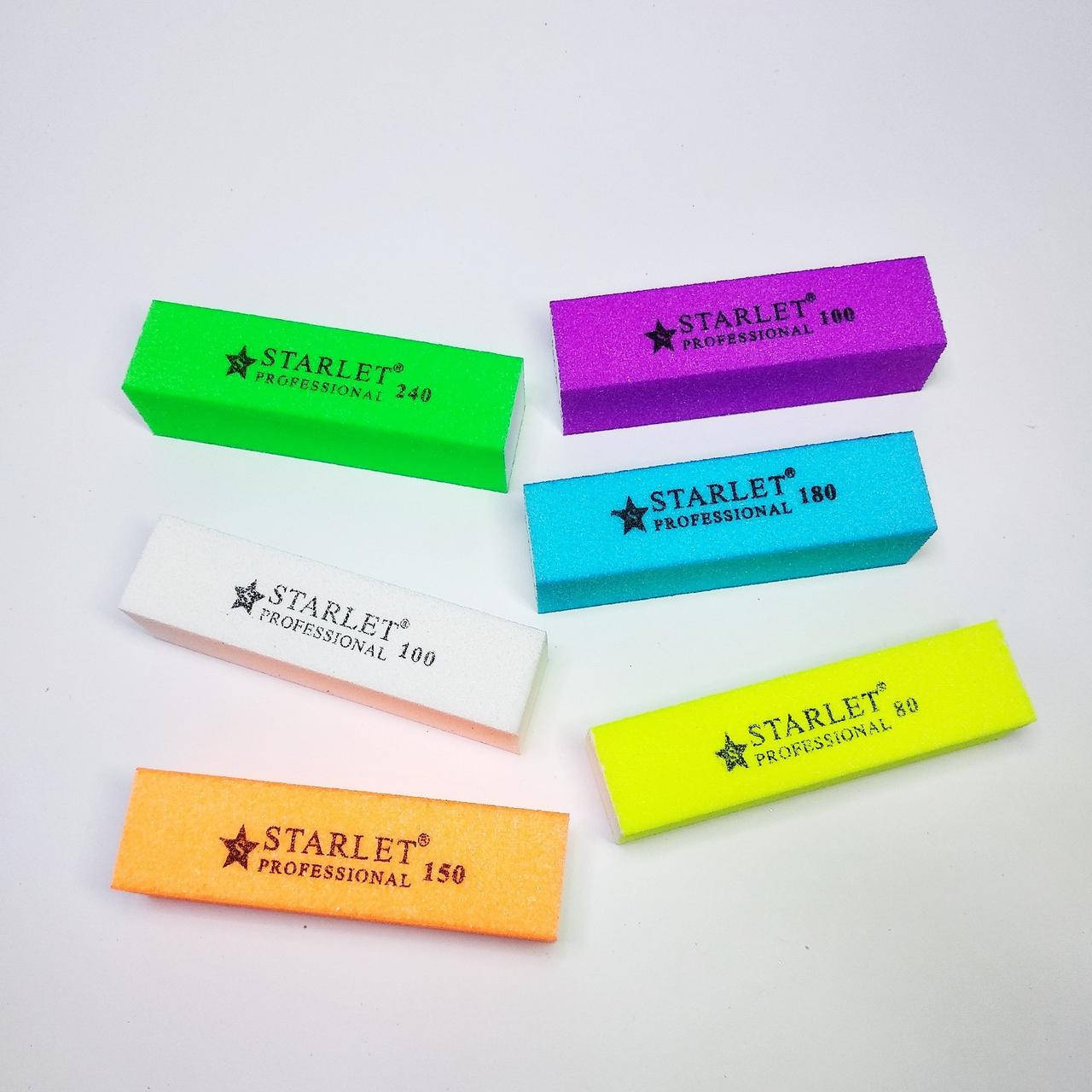 

Набор бафов для ногтей, 6 шт, разная абразивность Starlet