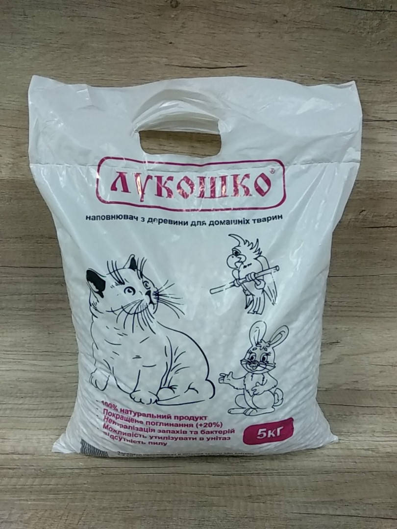 

Древесный наполнитель Лукошко 5кг.