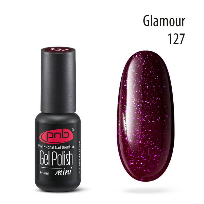 

Гель-лак PNB Gel nail polish mini №127 glamour 4 мл (15003Gu)