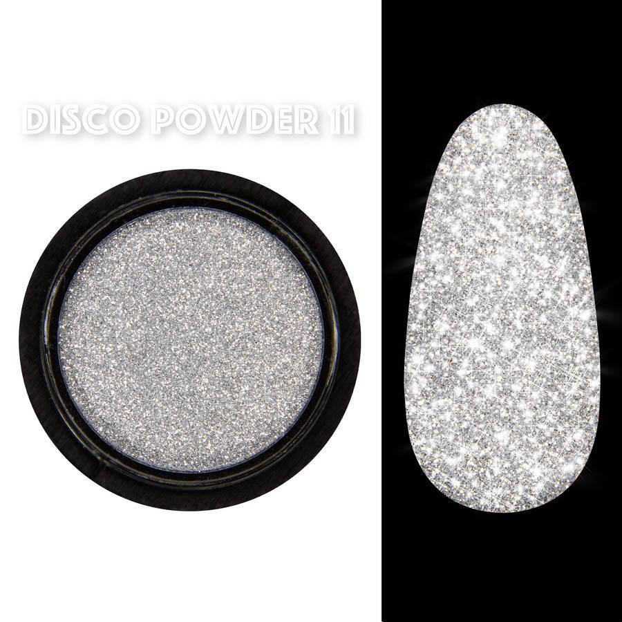

Светоотражающая втирка (пигмент) Disco powder Designer Professional (Дизайнер Профессионал)для дизайна ногтей Серебро №11