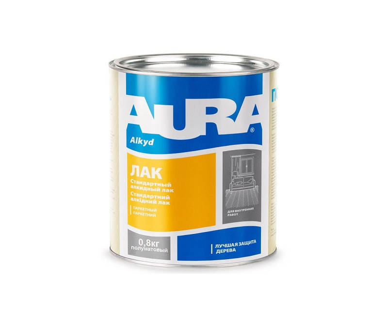 

Лак алкид-уретановый AURA ПАРКЕТНЫЙ полуматовый 0,8кг