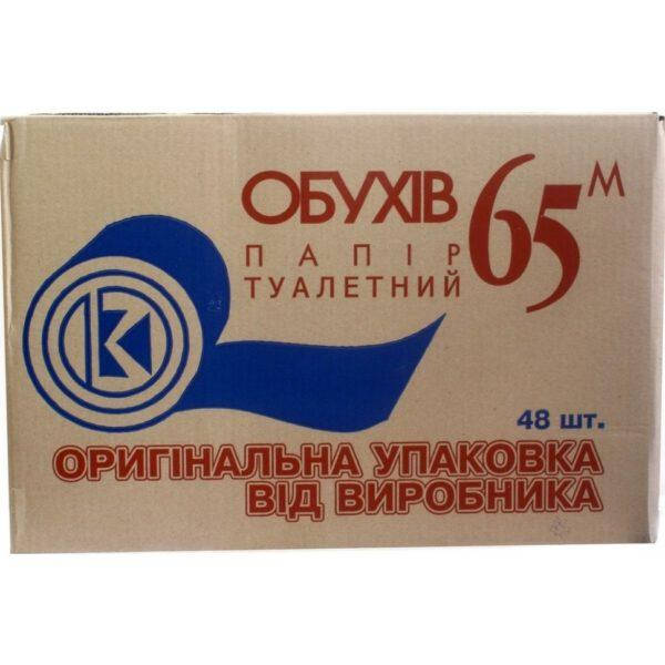 

Туалетная бумага Обухов 65м 48шт в ящику, Серый