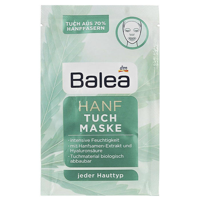 

Маска для лица Balea Hanf тканевая 1 шт
