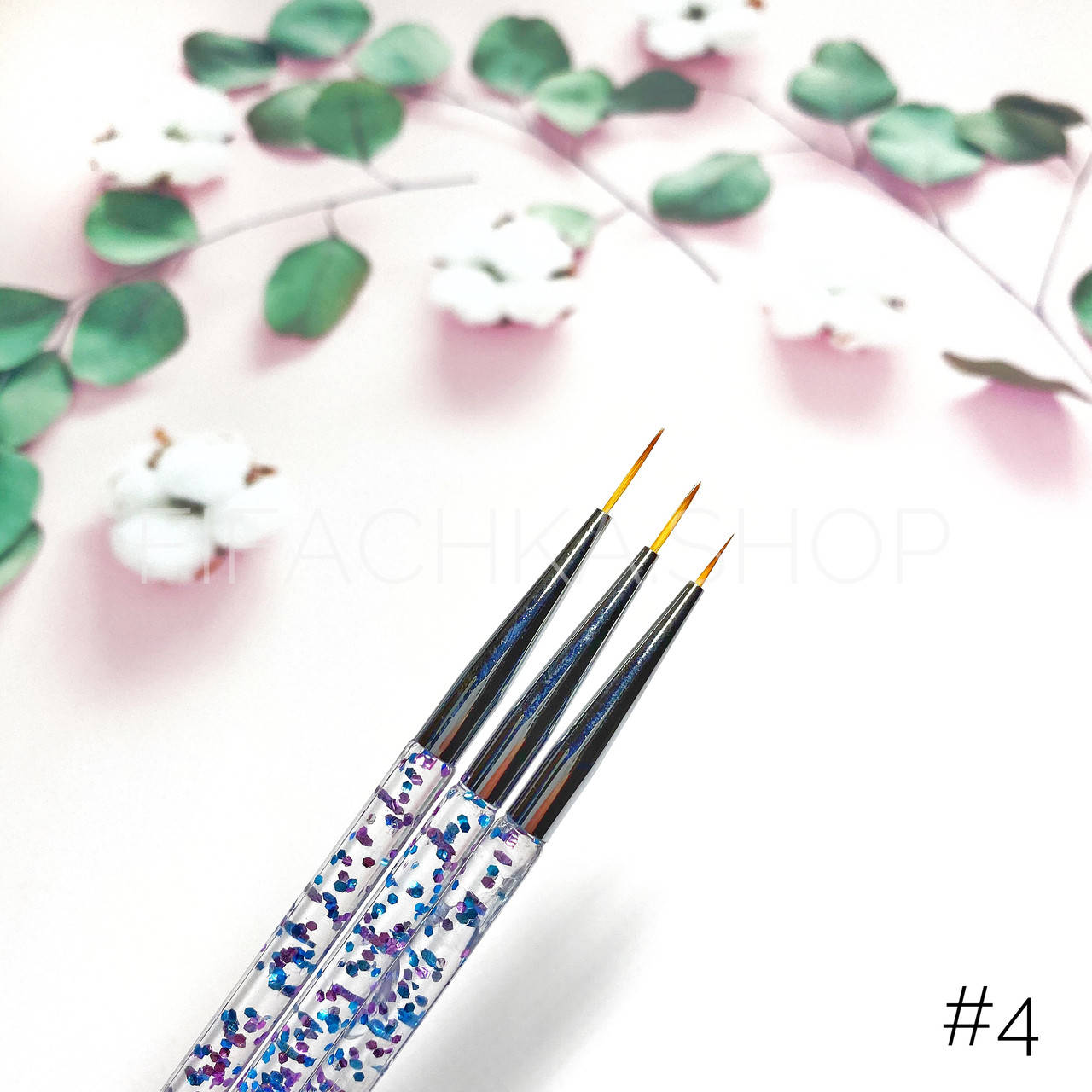 

Набор кистей для прорисовки тонких линий, Beauty Artists, 3 шт, №4