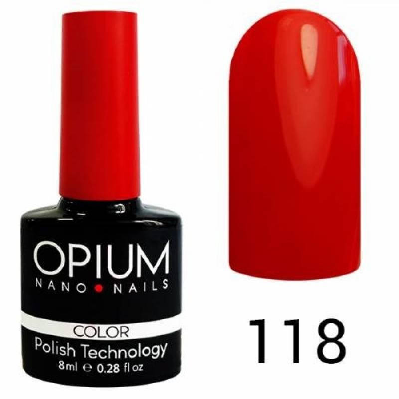 

Гель-лак Opium №118 (красный, эмаль), 8 мл