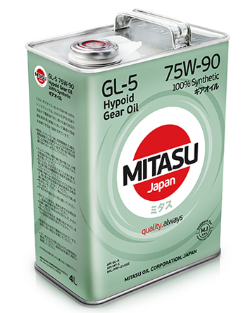 

Масло трансмиссионное MITASU 75W-90 GL-5 100% Synthetic 4лит