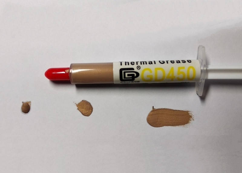 Термопаста Gold GD450 3г, шприц, 2 Вт/(м·K)