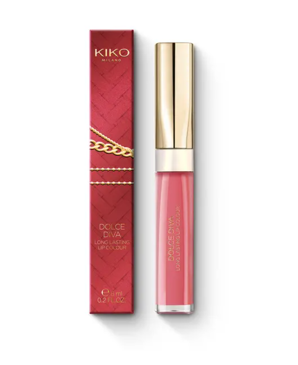 

Стойкая помада Dolce Diva Long Lasting Lip Colour Kiko (03 Posh Rose)