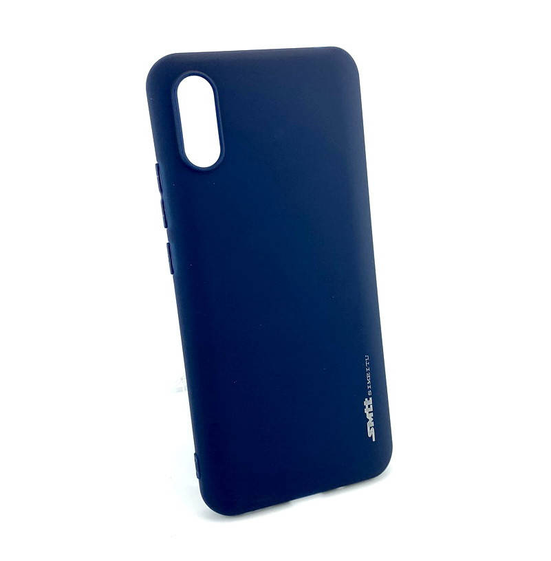 

Чехол для Xiaomi Redmi 9A накладка бампер противоударный SMTT силиконовый синий