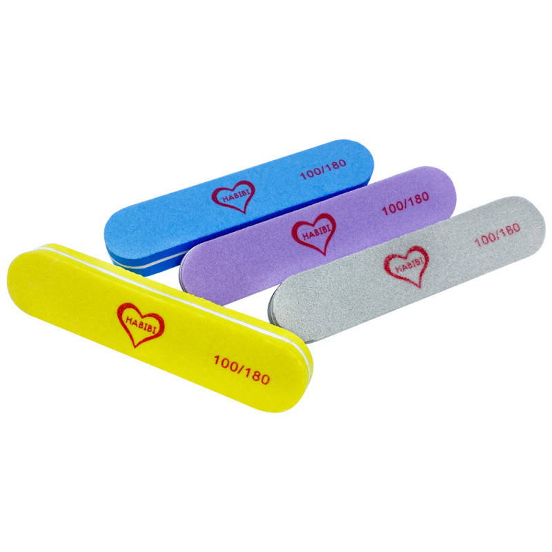 

Баф для ногтей HABIBI Мини 100/180 плоский овальный (цвет случайный)