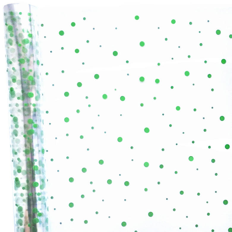 

Пленка с рисунком "Горох-3" зеленый (60 см, 400 г)