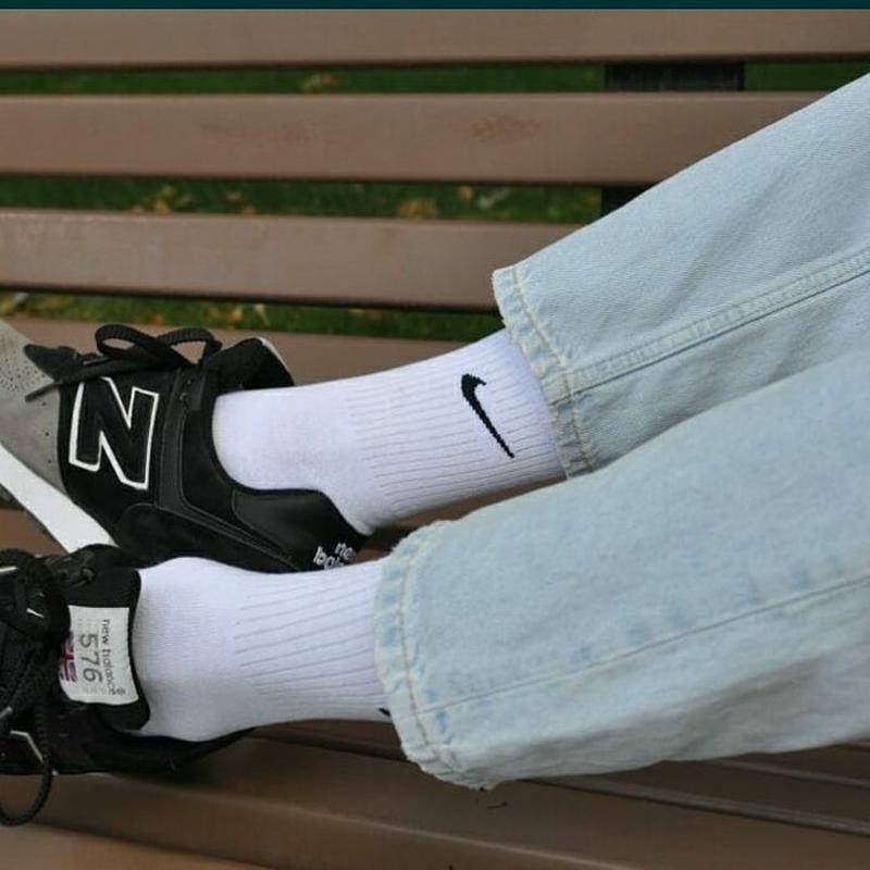 

Высокие мужские носки Nike - Белые - размеры 41-45