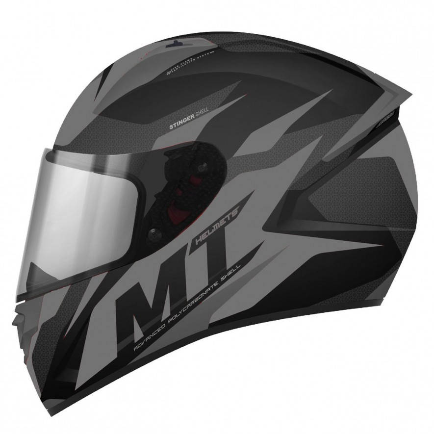 

Мотошлем MT STINGER Brave Matt Grey (L, Серый