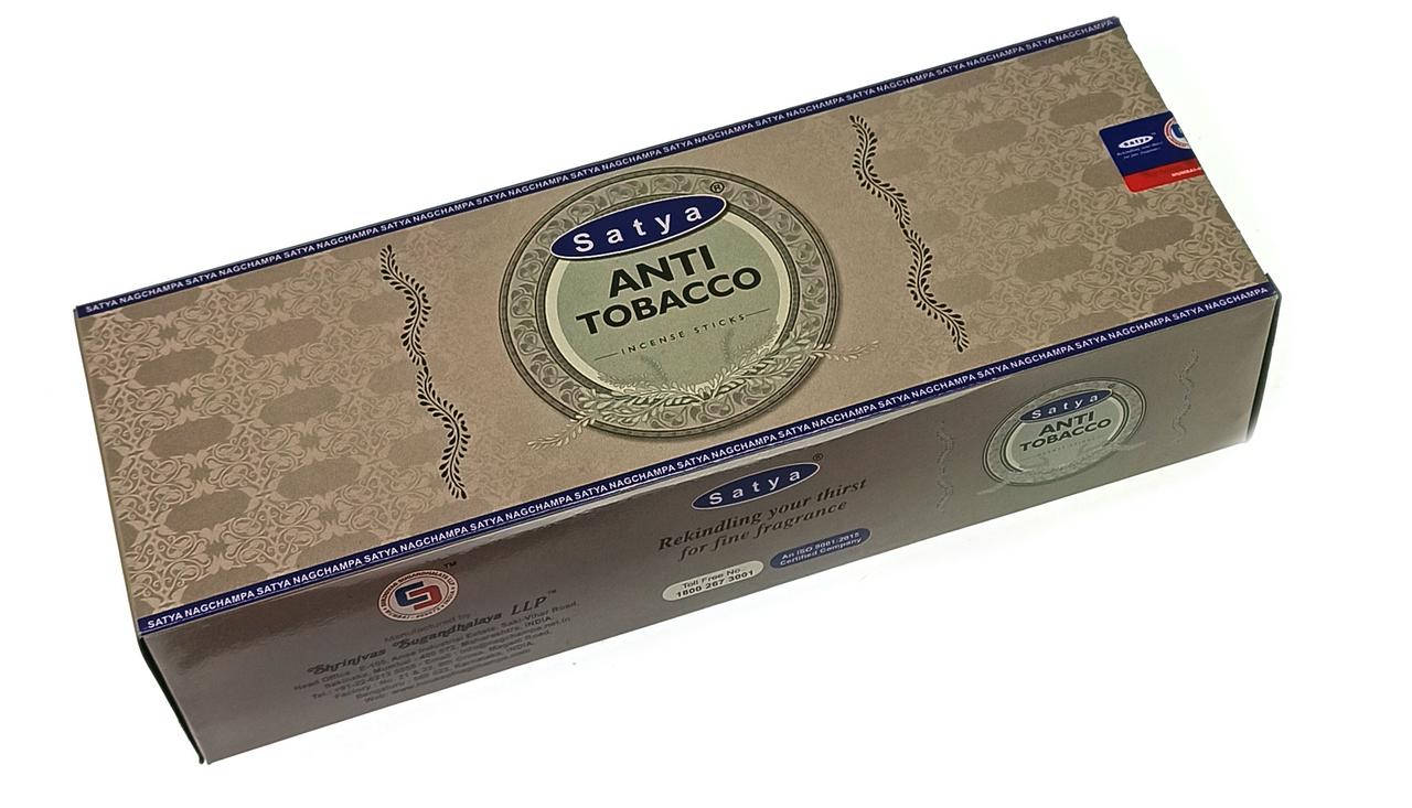 

Благовония натуральные Anti Tobacco (От табачного запаха) Satya Индия шестигранник