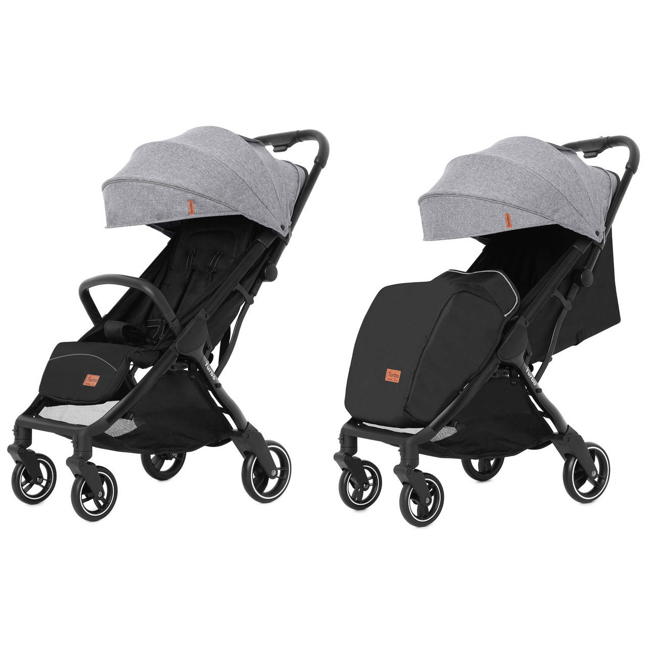 

Прогулянкова коляска CARRELLO Turbo CRL-5503 Moon Grey +дощовик S /1/ MOQ, Серый
